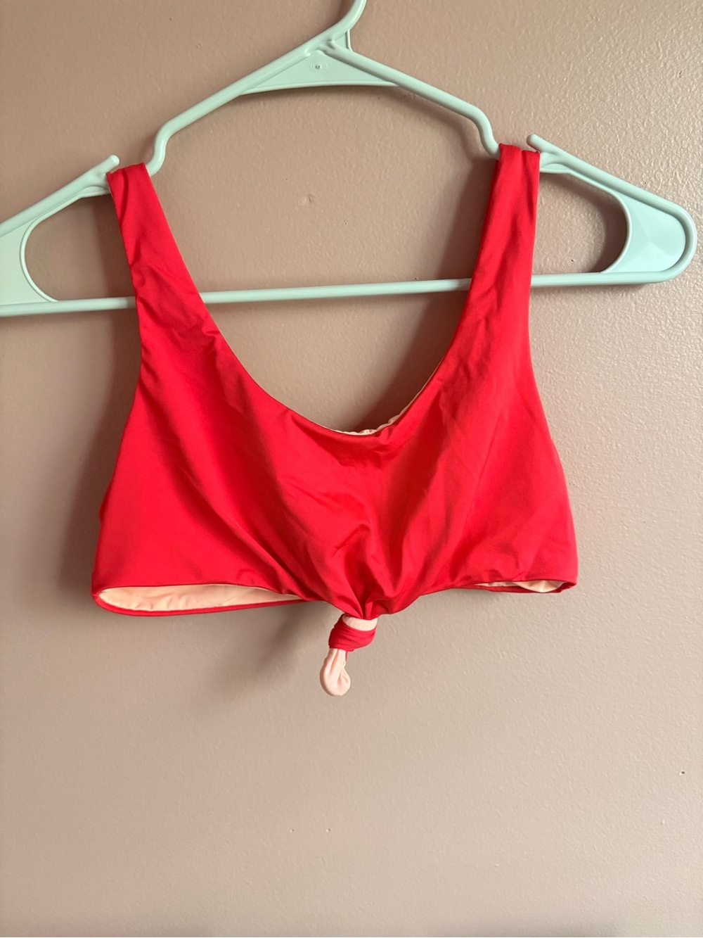 Red Knot Front Dolce Vita Bikini Top